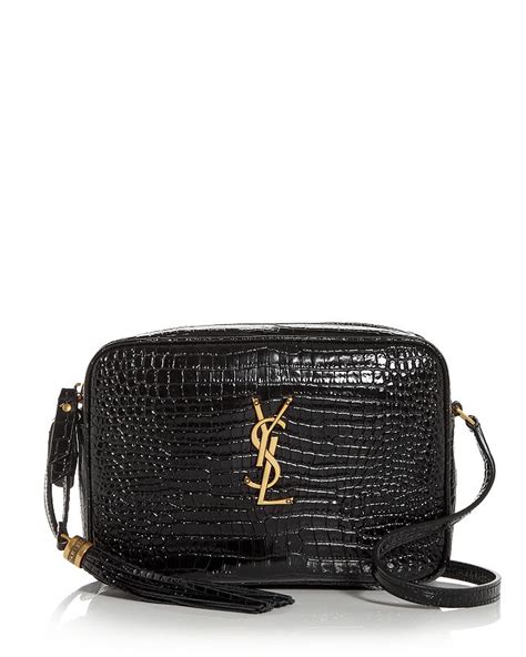 ysl croc embossed camera bag|Saint Laurent Lou Medium YSL Camera Bag with .